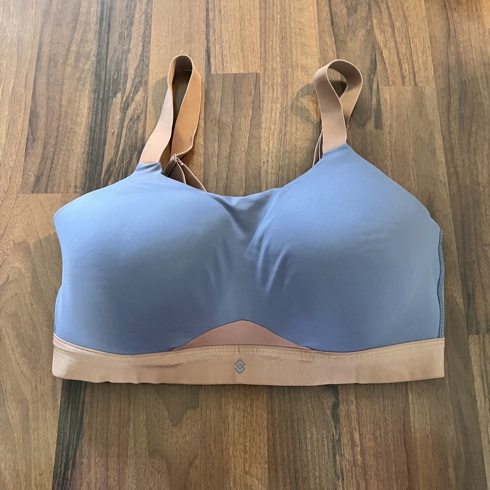 Third Love Kinetic Adjustable Strap Sports Bra Size 36F 36DDD Blue Copper